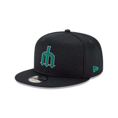 Blue Seattle Mariners Hat - New Era MLB Clubhouse Collection 9FIFTY Snapback Caps USA2065374